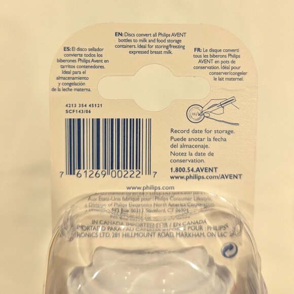 NWT Philips Avent Sealing Discs For Feeding Bottles, Storing Pumped Breastmilk - Picture 7 of 13